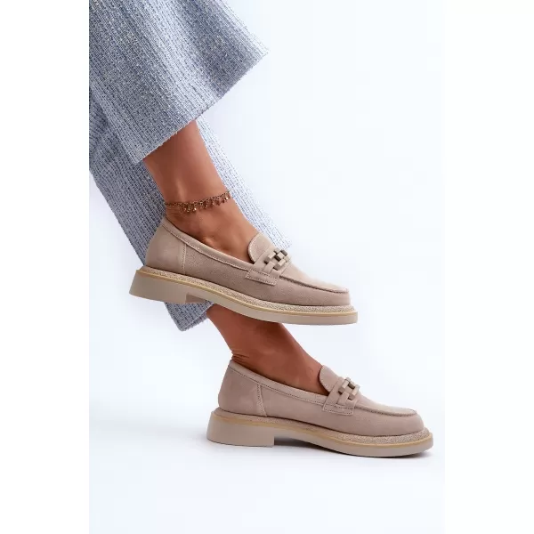  Dámské mokasíny S.BARSKI HX52-222 BEIGE 