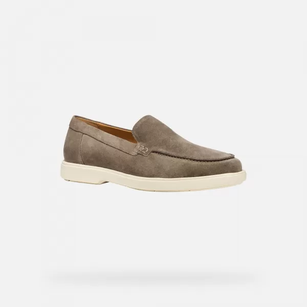  Pánské mokasíny GEOX SPHERICA EC17 G014394 ŠEDÁ 