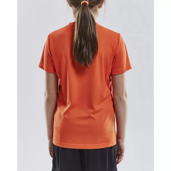  Dětské sportovní tričko s výstřihem do V CRAFT TW Squad Go Jersey Solid Jr KOKTEJLOVÁ 