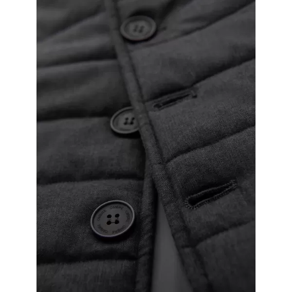  Pánská vesta OMBRE OM-JAVJ-0275 GRAPHITE MELANGE 