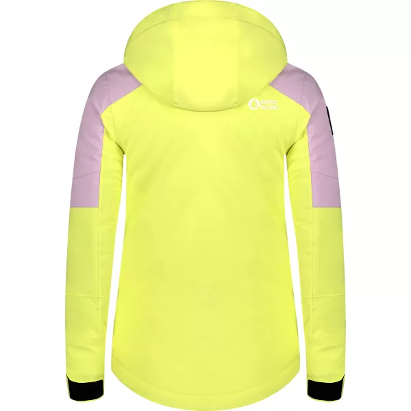  Dámská lyžařská bunda NORDBLANC LILT NBWJL8302 ŽLUTÁ 