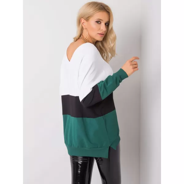  Dámská mikina RUE PARIS RV-BL-5972.07 DARK GREEN 