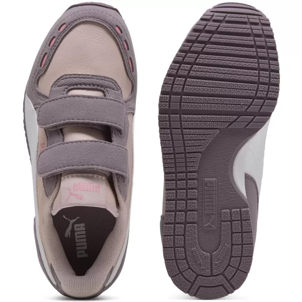  Dětské boty PUMA CABANA RACER SL 20 V PS 383730-22 MAUVE MIST/WHITE/PLUM JAM 