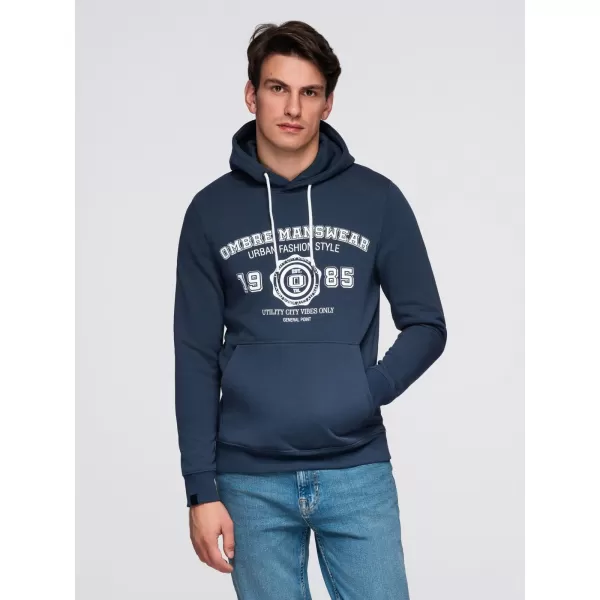  Pánská mikina OMBRE B1714 NAVY BLUE 