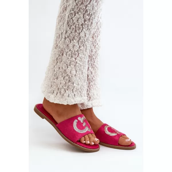  Dámské žabky S.BARSKI KV27-052 FUCHSIA 