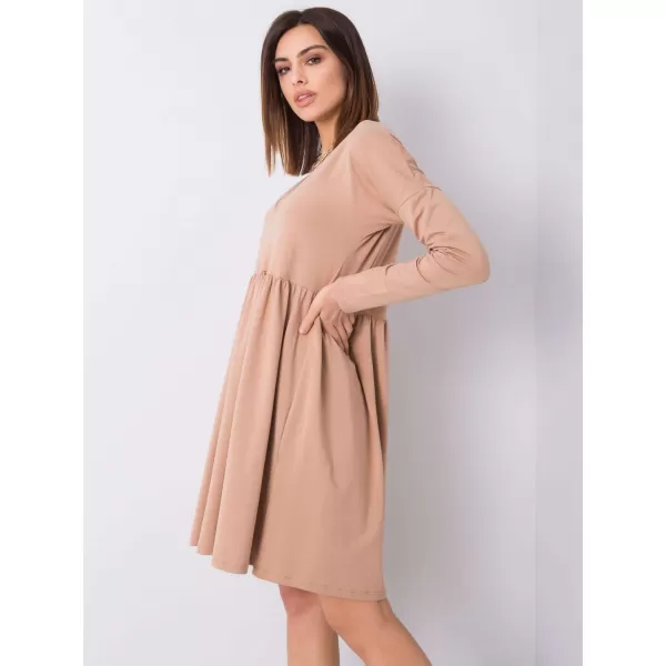  Dámské šaty RUE PARIS RV-SK-6008.19X CAMEL 