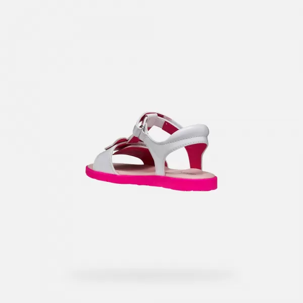  Dívčí sandály GEOX JOYFOOT J65P1C000HHC1441 BÍLÁ 