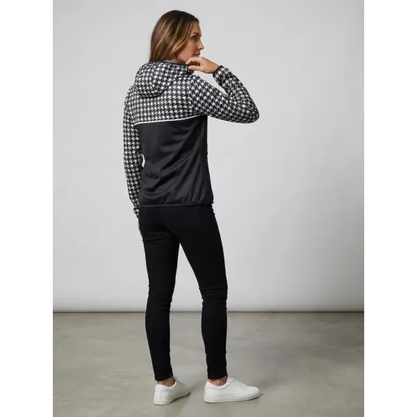  Dámská softshellová bunda premium ALTISPORT VOJ/ALW048JACK01 ČERNOBÍLÁ 