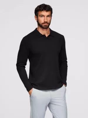 Pánský svetr OMBRE OM-POLS-0140 BLACK