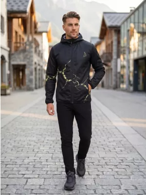 Pánská softshellová bunda premium ALTISPORT VOJ/ALM129JACK01 ČERNÁ/MILITARY