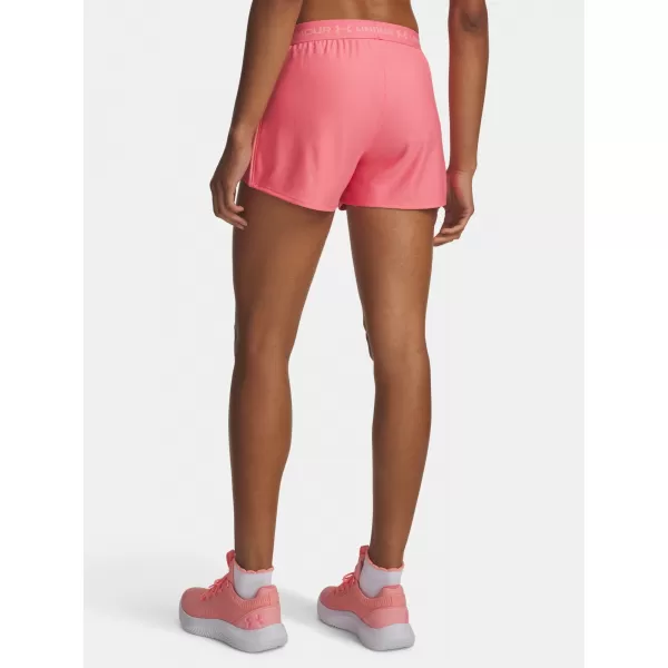  Dámské kraťasy UNDER ARMOUR TECH PLAY UP SHORTS 1389882-600 RŮŽOVÁ 
