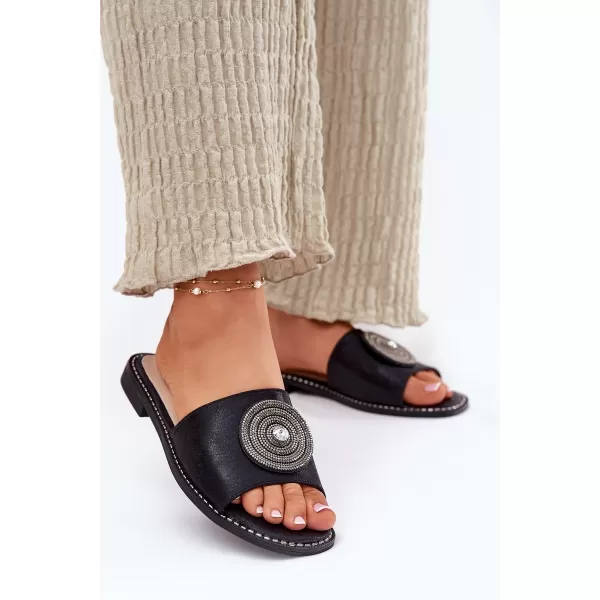  Dámské pantofle S.BARSKI KV51-013 BLACK 