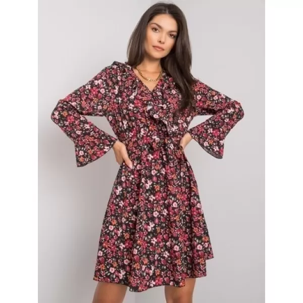  Dámské šaty ITALY MODA DHJ-SK-13891A.71P BLACK AND RED 
