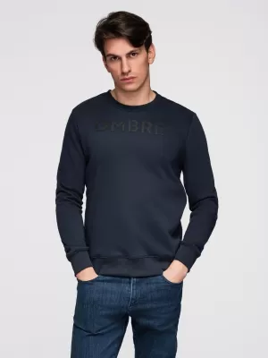 Pánská mikina OMBRE B1711 NAVY BLUE