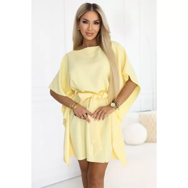  Dámské šaty NUMOCO SOFIA 287-41 PASTELOVĚ CITRONOVÁ 