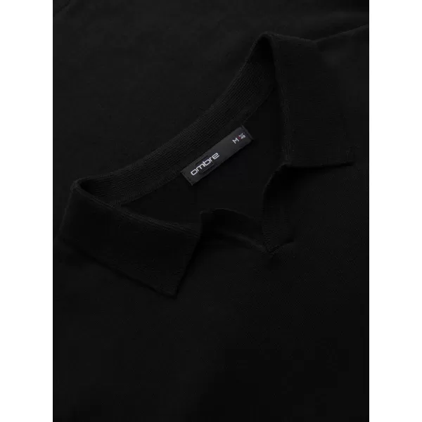  Pánský svetr OMBRE OM-POLS-0140 BLACK 