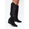 Dámské boty na podpatku BOTO JOVINA 38555 BLACK