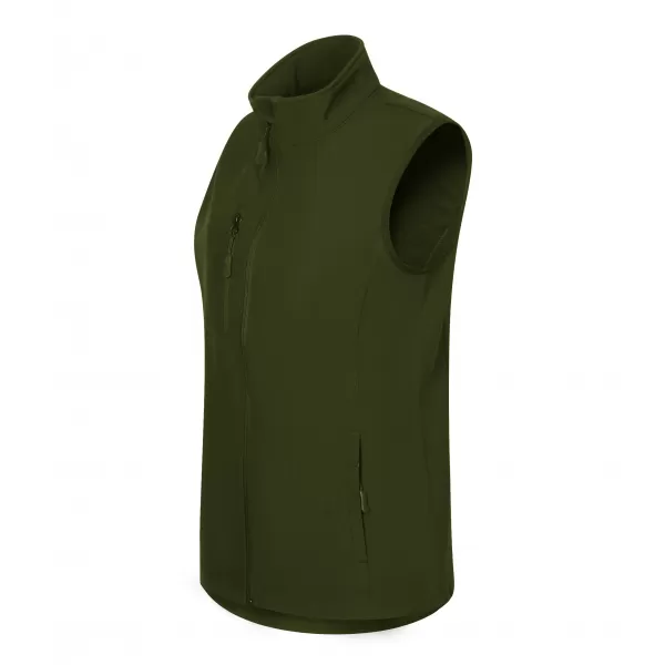  Dámská softshellová vesta ALTISPORT NoPrint NP/ALW965 MILITARY 