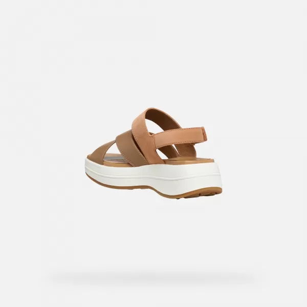  Dámské sandály GEOX SPHERICA ECUB-3 S G012857 HNĚDÁ 