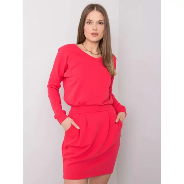  Dámské šaty RUE PARIS RV-SK-6037.18X CORAL 
