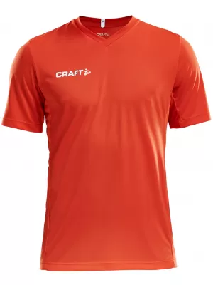 Pánské sportovní tričko s výstřihem do V CRAFT TW Squad Go Jersey Solid M KOKTEJLOVÁ