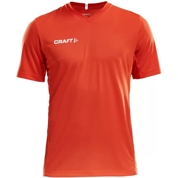  Pánské sportovní tričko s výstřihem do V CRAFT TW Squad Go Jersey Solid M KOKTEJLOVÁ 