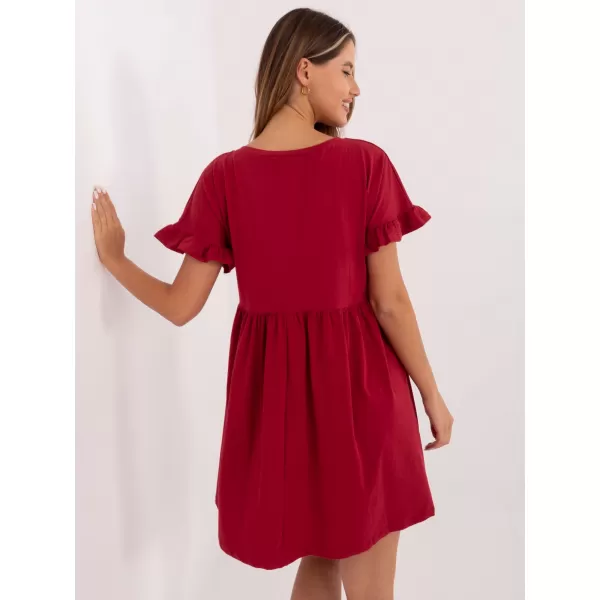  Dámské šaty RUE PARIS RV-SK-5576.04 DARK RED 