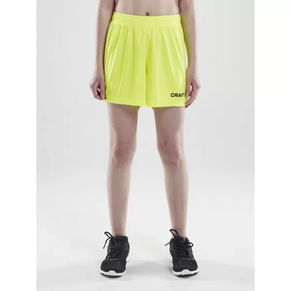  Dětské brankářské šortky CRAFT TW Squad Go GK Shorts Jr FLUO 