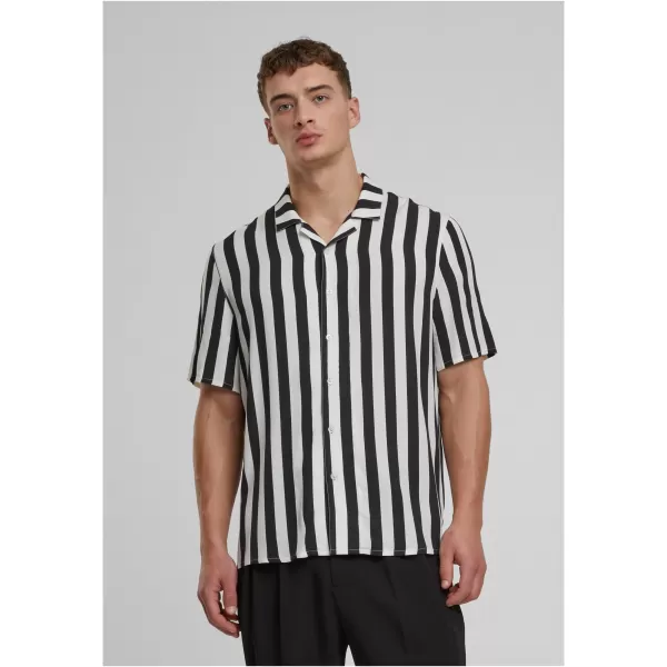  Pánská košile URBAN CLASSICS TB4150 BLACK/OFFWHITE 