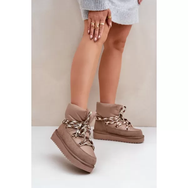  Dámské sněhule D.FRANKLIN DFSH375003 TAUPE 