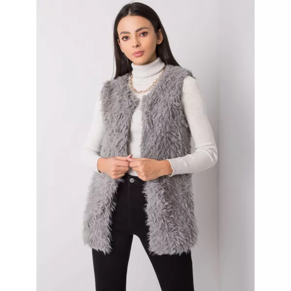  Dámská vesta WOOL FASHION ITALIA AT-KZ-22105.11P DARK GREY 