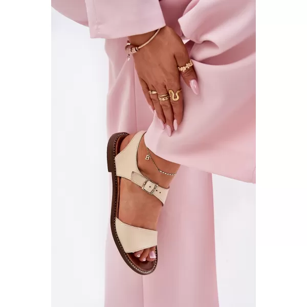  Dámské sandály ZAZOO 3014 BEIGE 