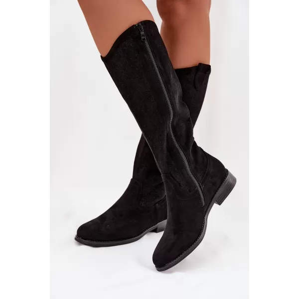  Dámské kozačky S.BARSKI HY61-8022 BLACK 