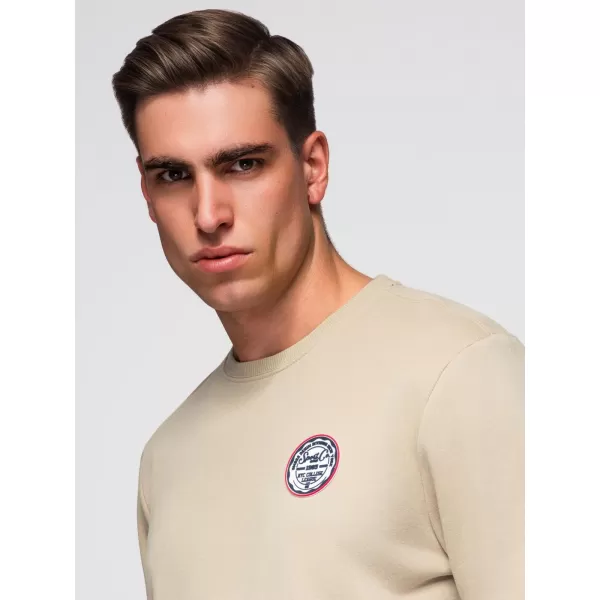  Pánská mikina OMBRE B1713 BEIGE 
