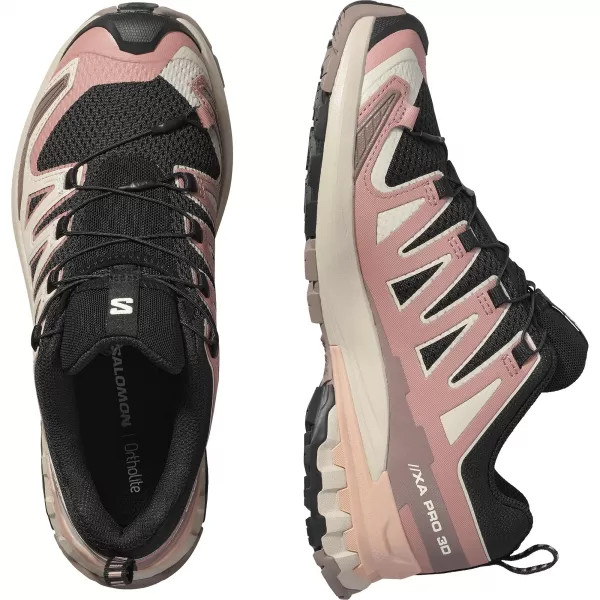  Dámské boty SALOMON XA PRO 3D V9 W L47882800 BLACK/BURLWOOD/MAHOGANY ROSE 