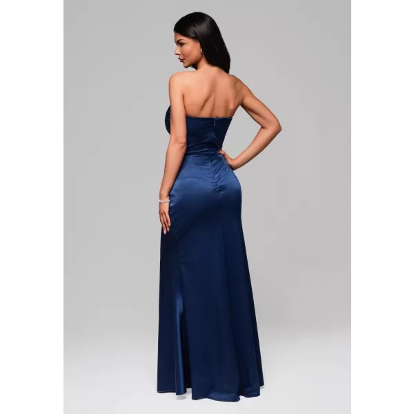  Dámské šaty LARICA LA-OM-DLR171 NAVY BLUE 