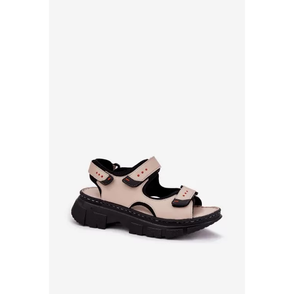  Dámské sandály ARTIKER 56C0471 BEIGE/BLACK 