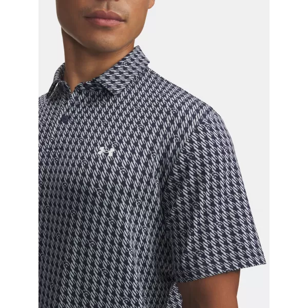  Pánské triko UNDER ARMOUR UA T2G PRINTED POLO 6012304-412 MODRÁ 