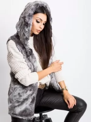 Dámská vesta WOOL FASHION ITALIA AT-KZ-05201.95P GRAY