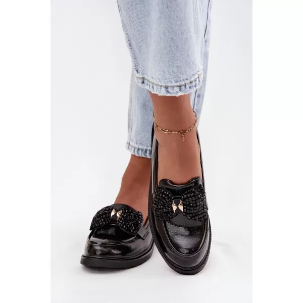  Dámské mokasíny D&A HY52-319A BLACK 