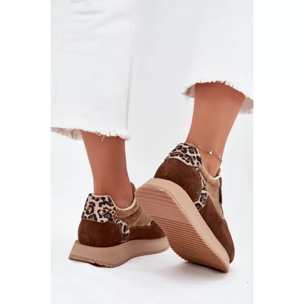  Dámské tenisky BIG STAR OO274A313 BROWN/BEIGE 