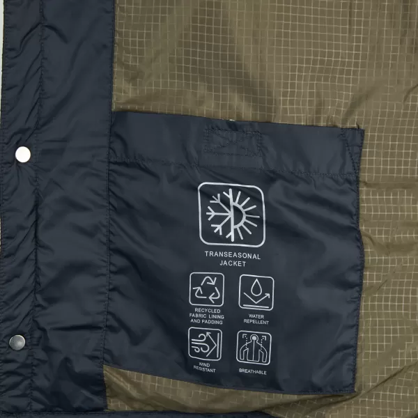  Pánská bunda GEOX BARBERIGO G014357 TMAVĚ MODRÁ 
