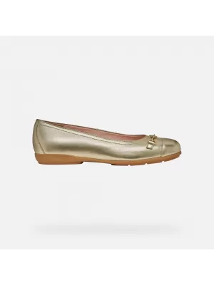 Dámské baleríny GEOX ANNYTAH G012969 ZLATÁ