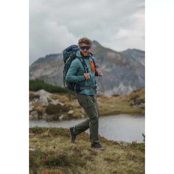  Pánská powerfleecová mikina NORDBLANC BRACKEN NBWFM8286 TMAVĚ ZELENÁ 
