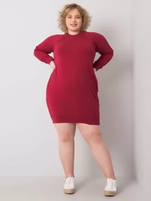 Dámské šaty BASIC FEEL GOOD RV-SK-6296.99 BURGUNDY