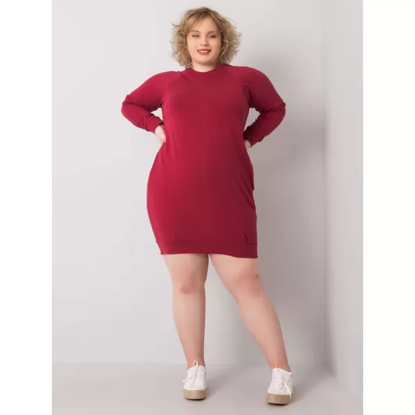  Dámské šaty BASIC FEEL GOOD RV-SK-6296.99 BURGUNDY 