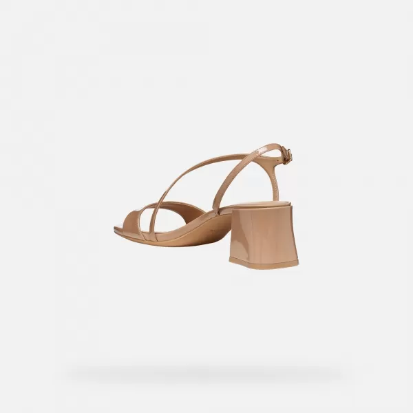  Dámské sandály GEOX NEW ERAKLIA 50 T01 G012946 SVĚTLE HNĚDÁ 