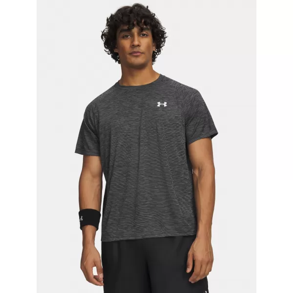  Pánské triko UNDER ARMOUR TECH TEXTURED SS 1382796-001 ČERNÁ 