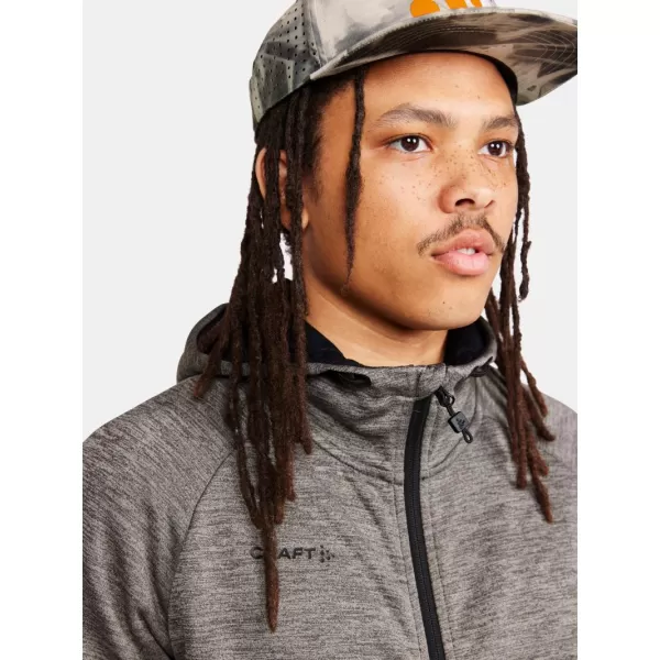  Pánská bunda s kapucí CRAFT Corp. ADV Unify Hoodie Jacket M TMAVĚ ŠEDÝ MELÍR 