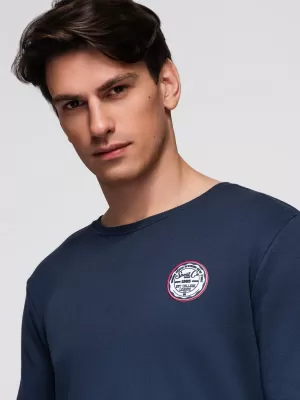 Pánská mikina OMBRE B1713 NAVY BLUE